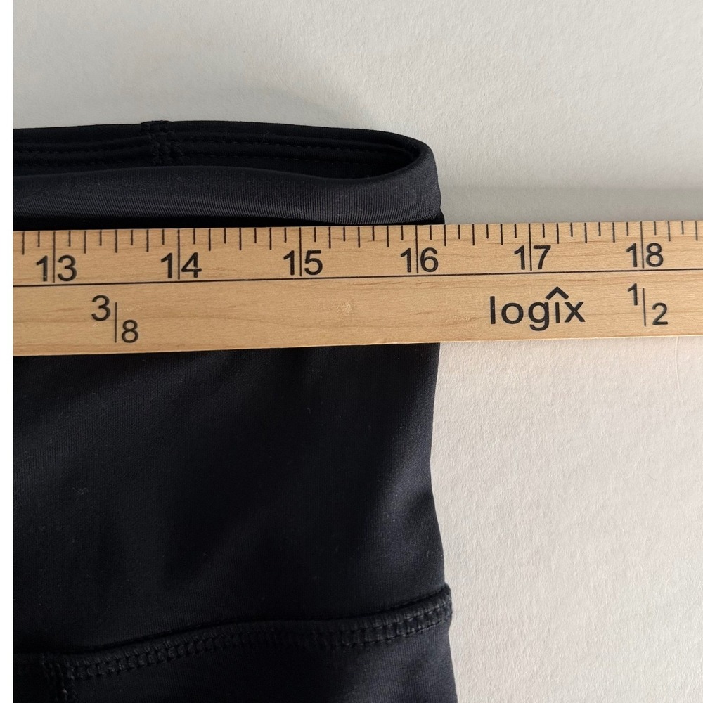 GapFit Womens Black High Rise Flare Leggings Side Pockets Size L Athletic Pants - Picture 6 of 9